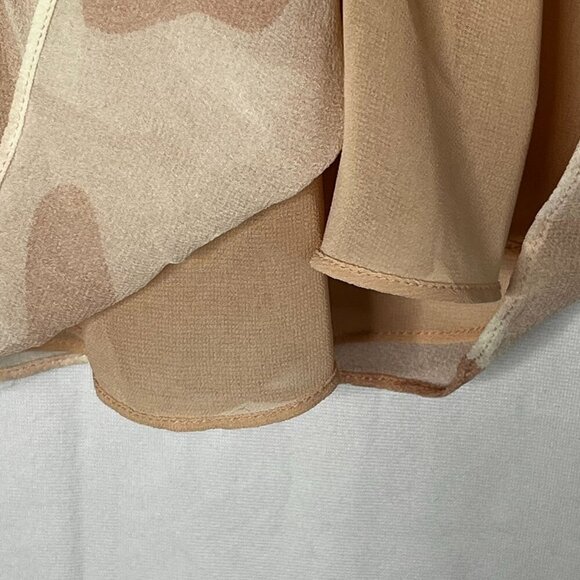 Joie Turtleneck‎ Camouflage Camo Sleeveless Blouse Silk Pink Size Medium - Picture 5 of 10